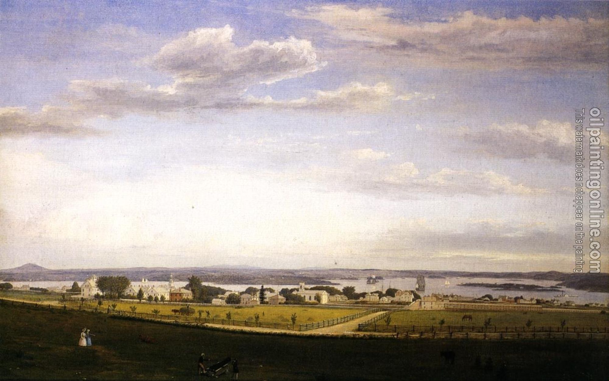 Lane, Fitz Hugh - Castine from Fort George